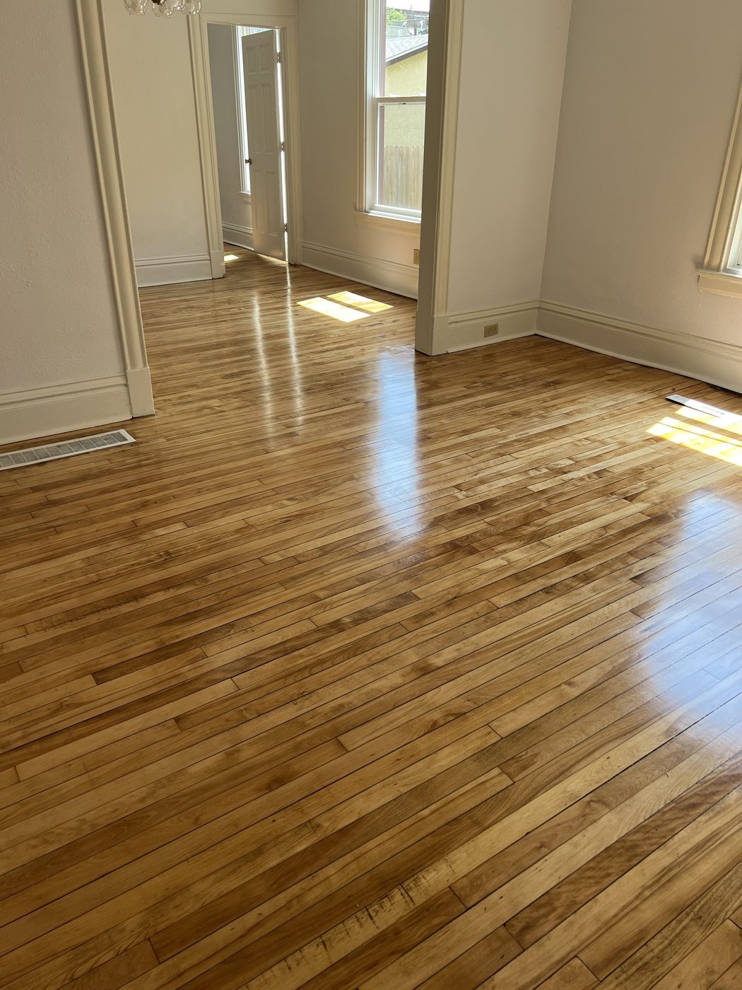 Clean completed flooring job