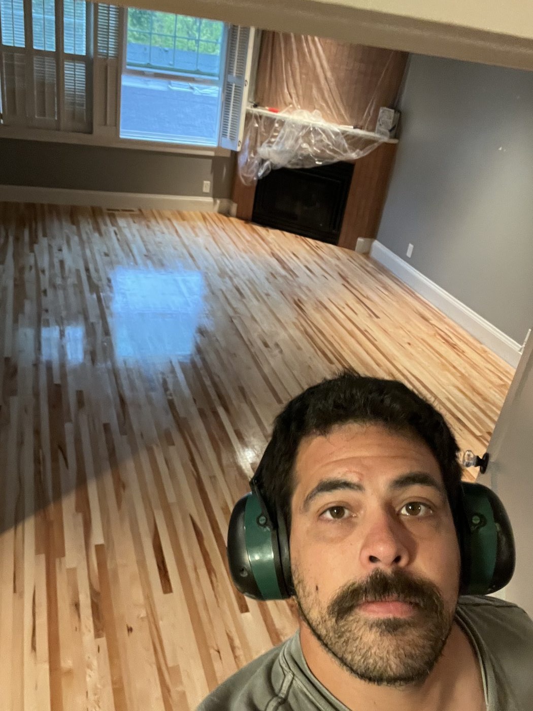 Josh with a finished floor